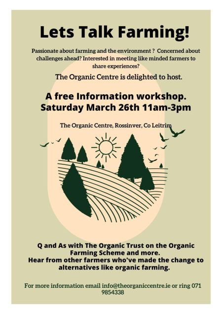 Organic Trust in Leitrim hosting a Lets Talk Farming Day
